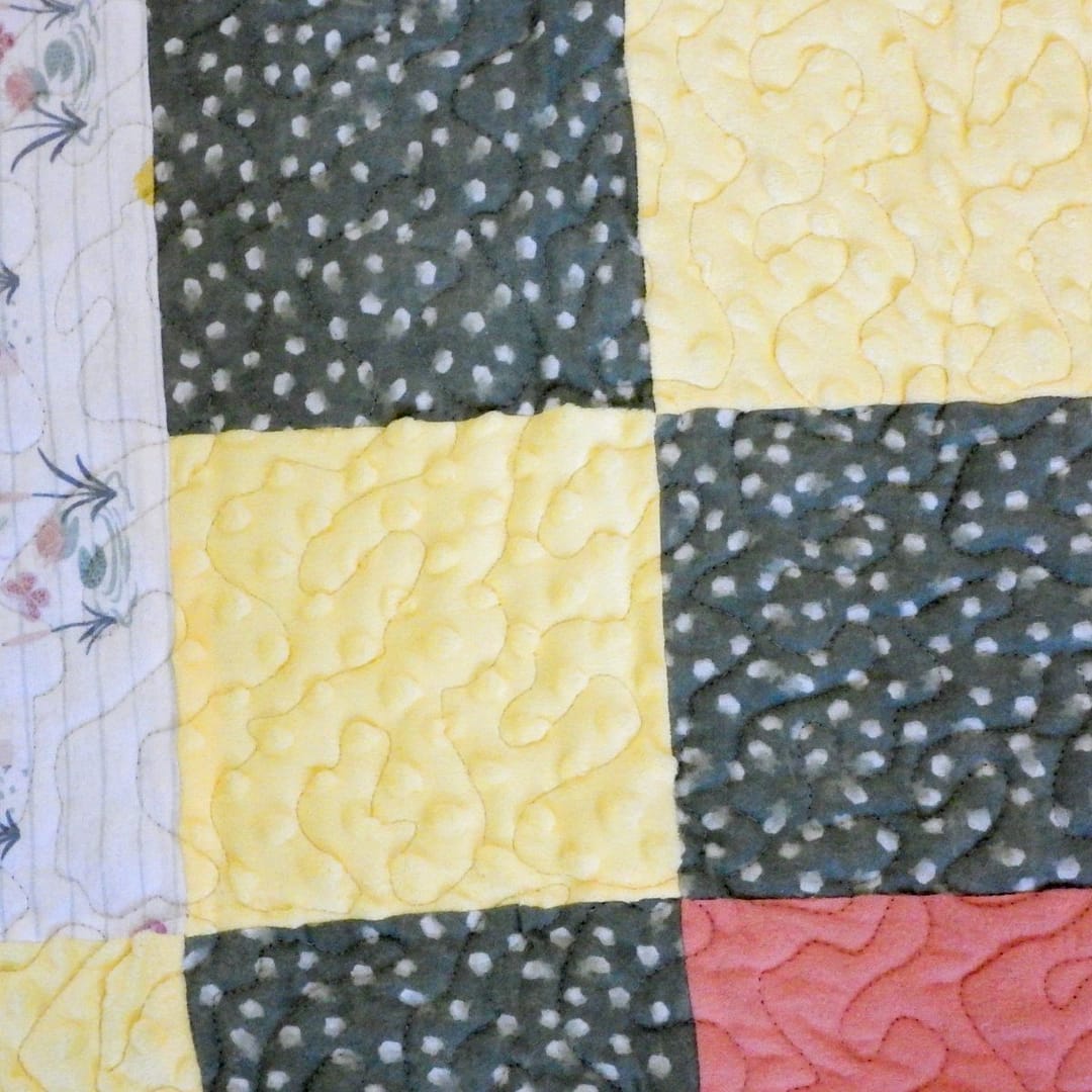 Woodland Magic Baby Quilt detail of squares 3