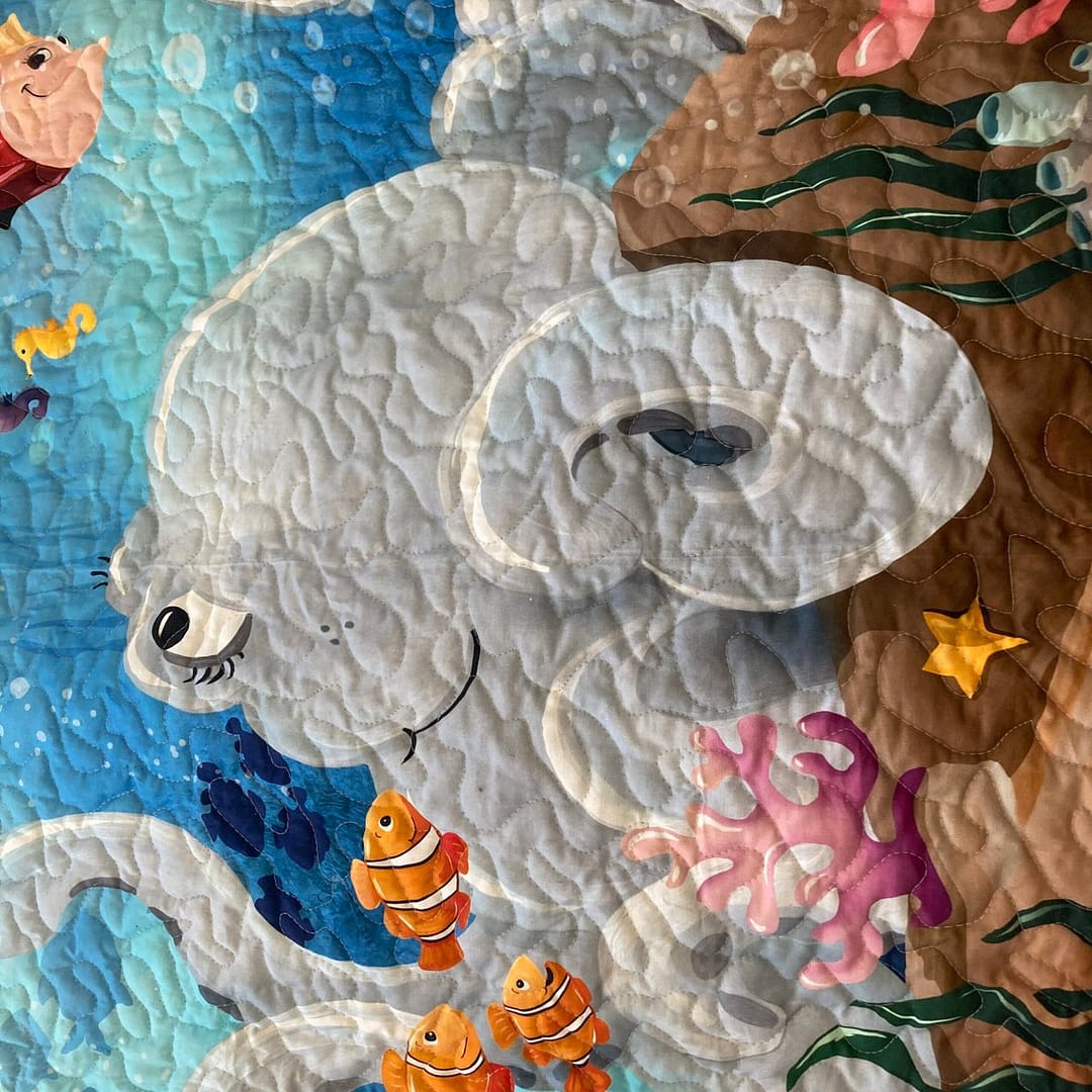 Underwater Adventure Quilt Octopus