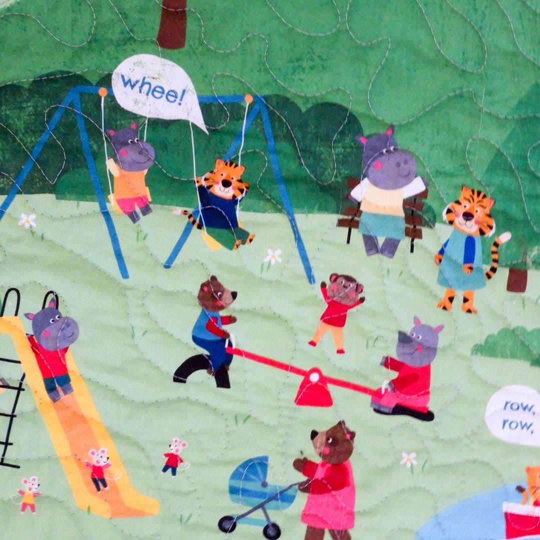 animals in the par seesaw detail