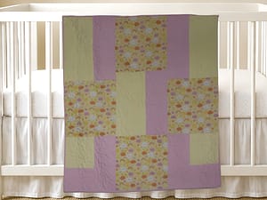 Sunshine and Clouds New Product Image on white crib