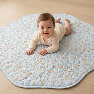 bunny garden playmat