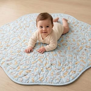 bunny garden playmat
