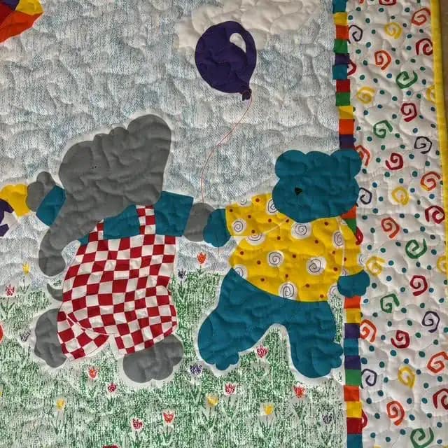 Critter Dance Quilt  detail 1