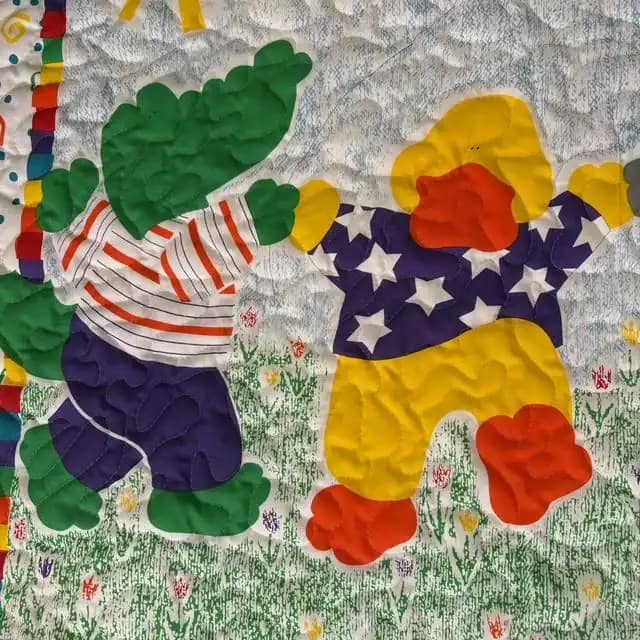 Critter Dance Quilt  detail 2