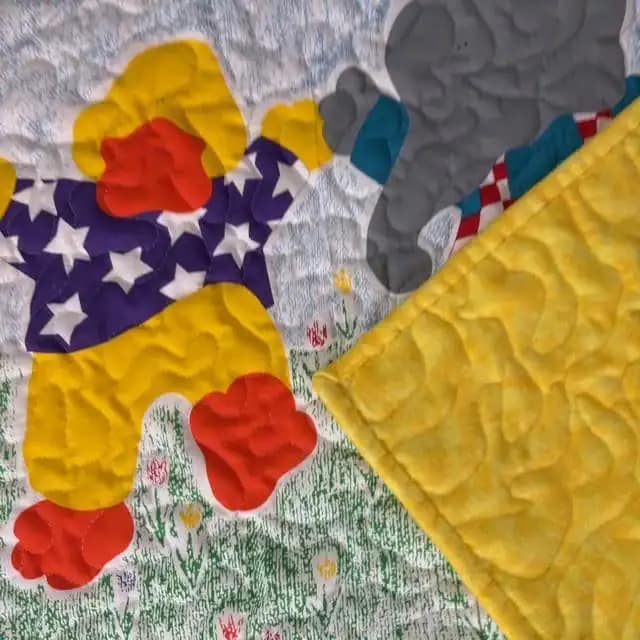 Critter Dance Quilt  detail 5