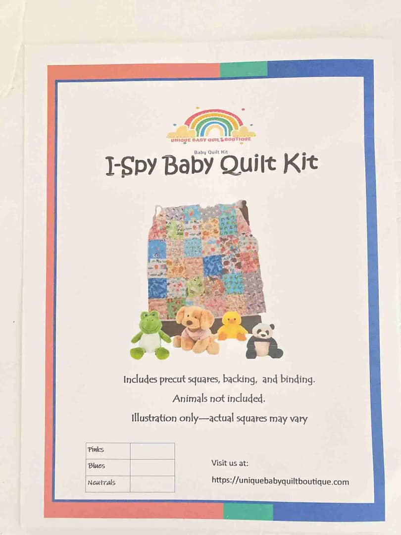 I Spy Quilt Kit Insert 2