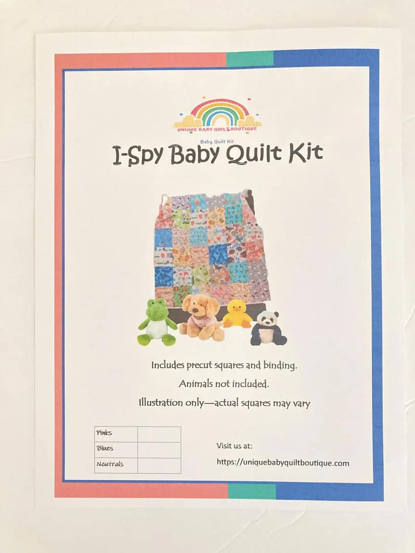 I Spy Quilt Kit Insert 3