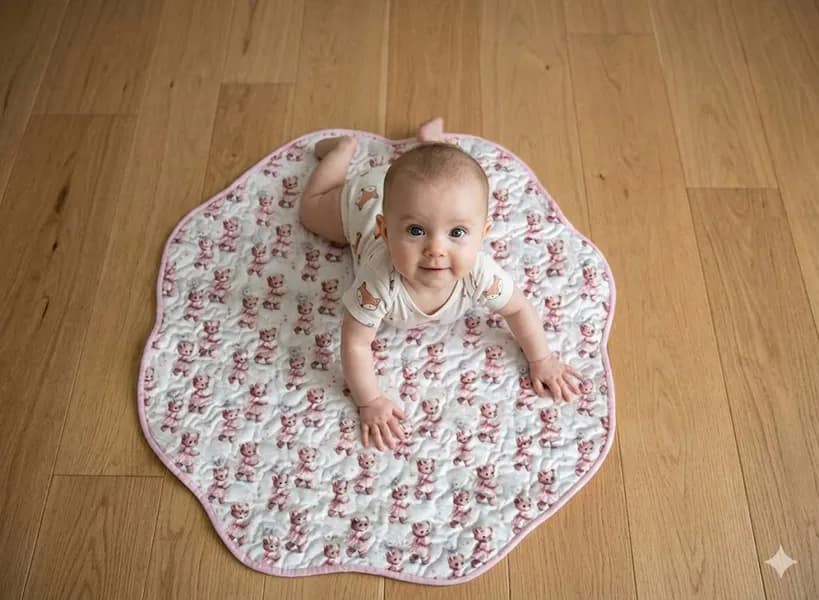 pink bears playmat