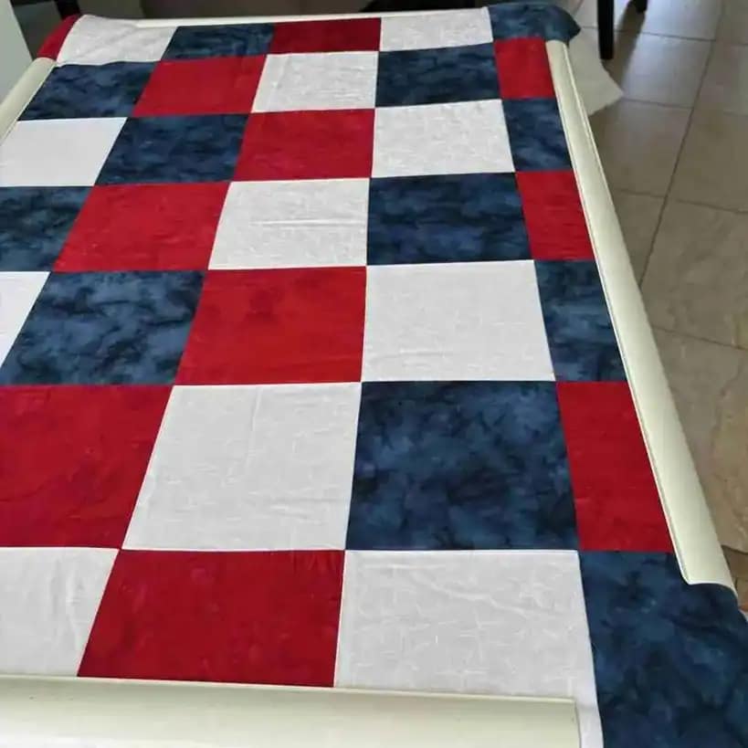 quilt on frame 1