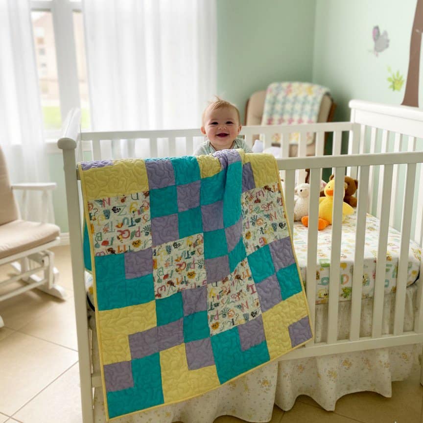 animal abc on crib