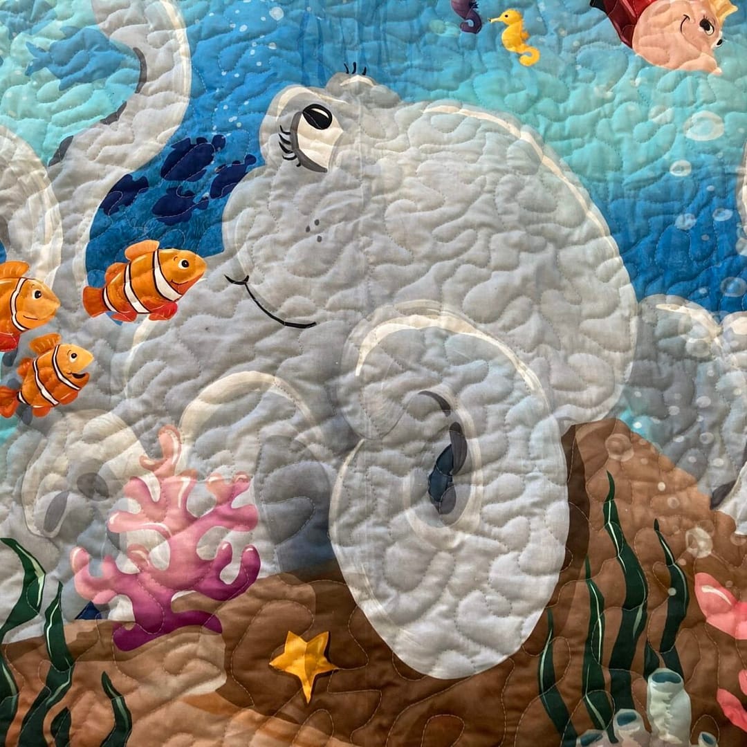 Underwater Adventure Quilt Octopus