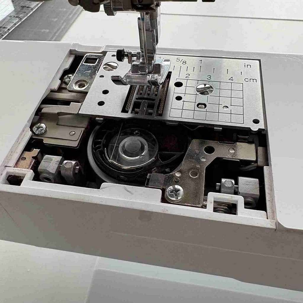 cleaning sewing machine