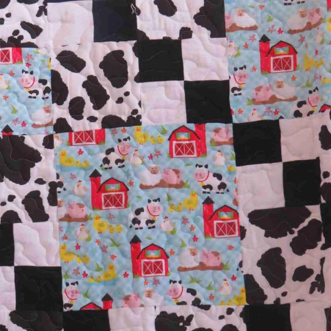 Down on the Farm quilt detail 6