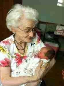 Abby and great grandma