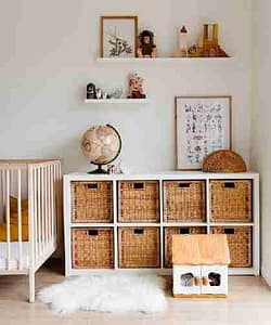 get organized in the nursery